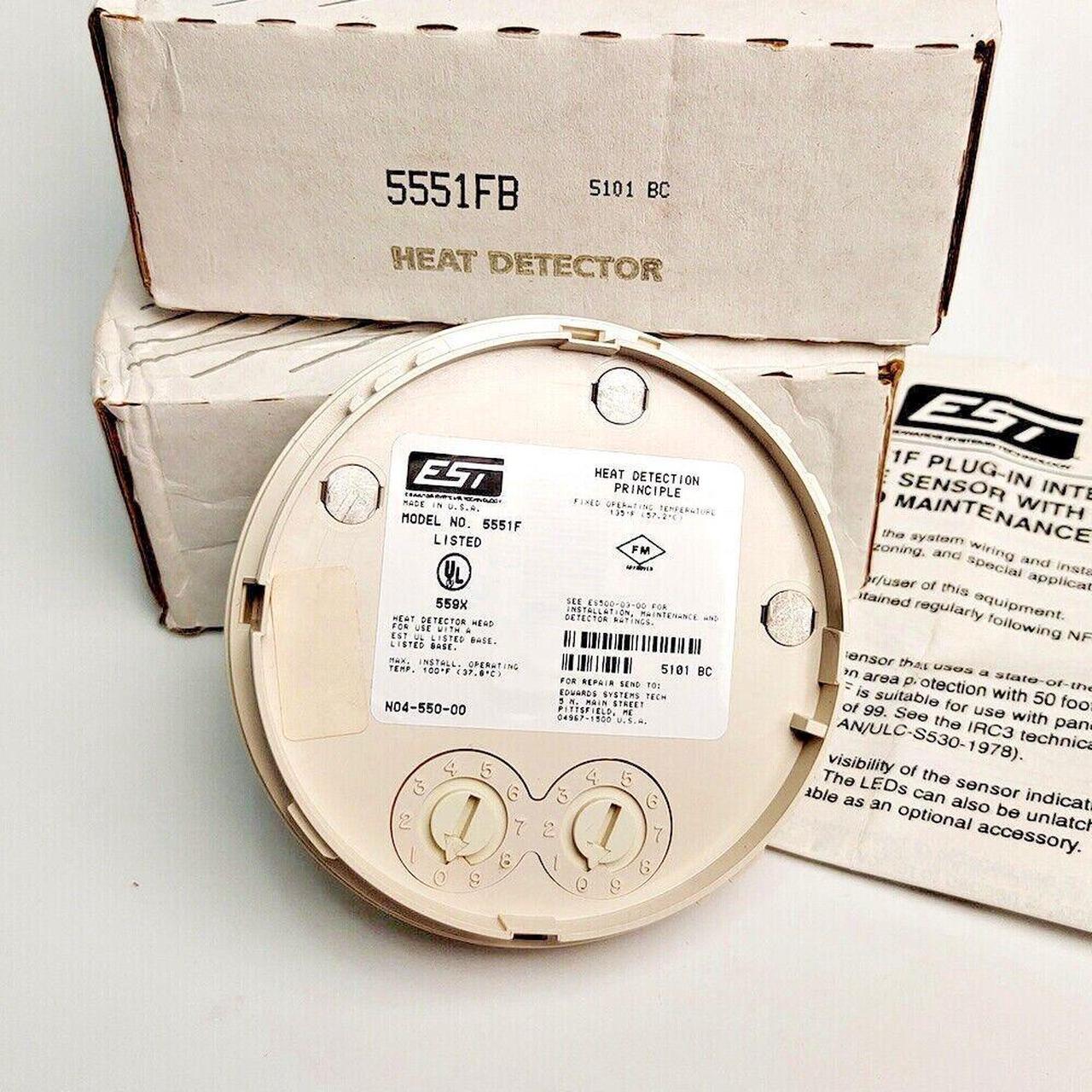 New EST Edwards 5551F Heat Detector Fire Alarm Smoke Detector