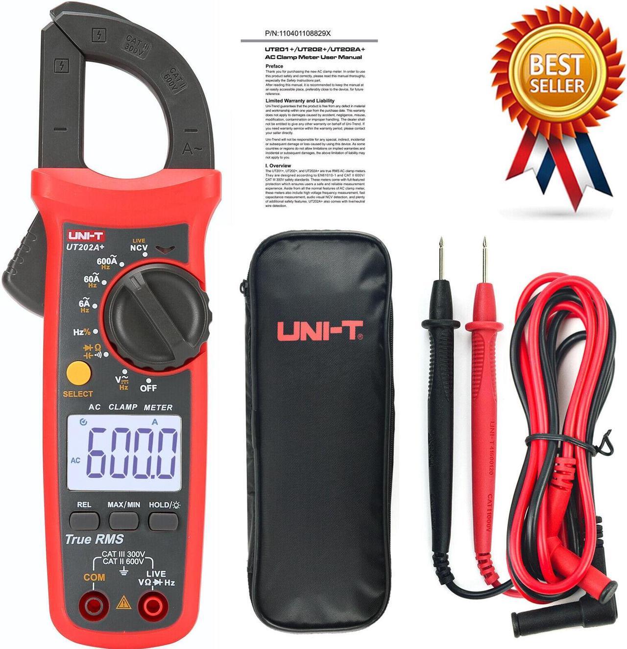 UNI-T UT202A+ Digital Clamp Meter ,NCV ,True RMS,Continuity TestKd