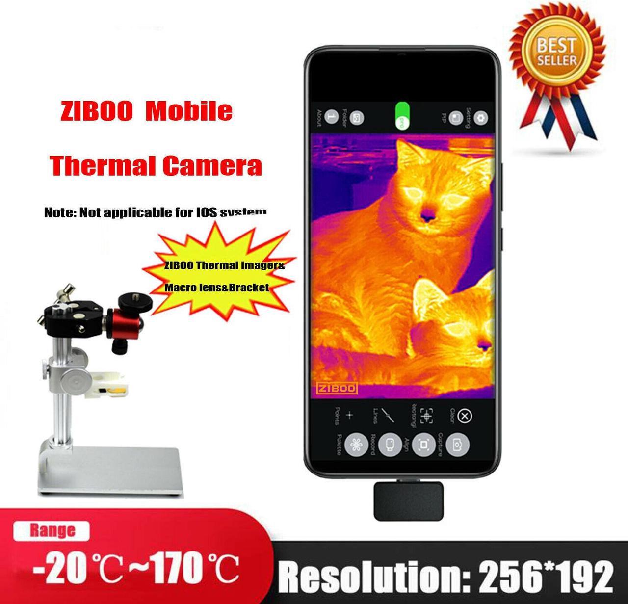 ZIBOO ZP2 + Holder Thermal Infrared Thermal Imager Camera Thermometer KD