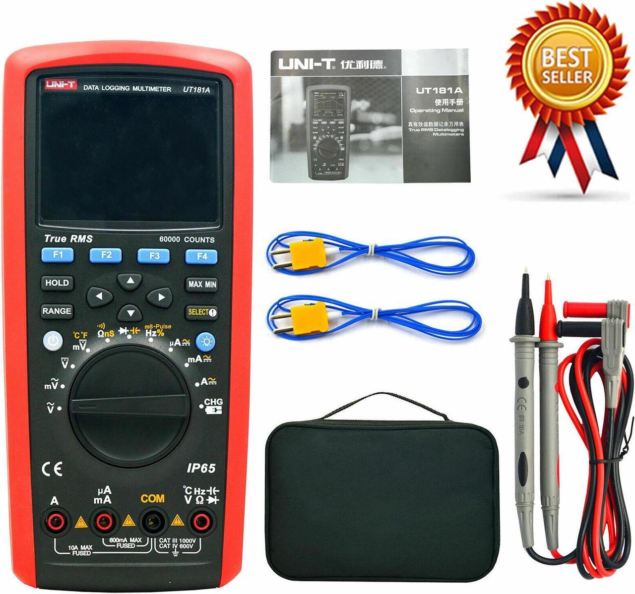 UNI-T UT181A True RMS Datalogging LCD Digital Multimeter Auto Range 60000 CouKd