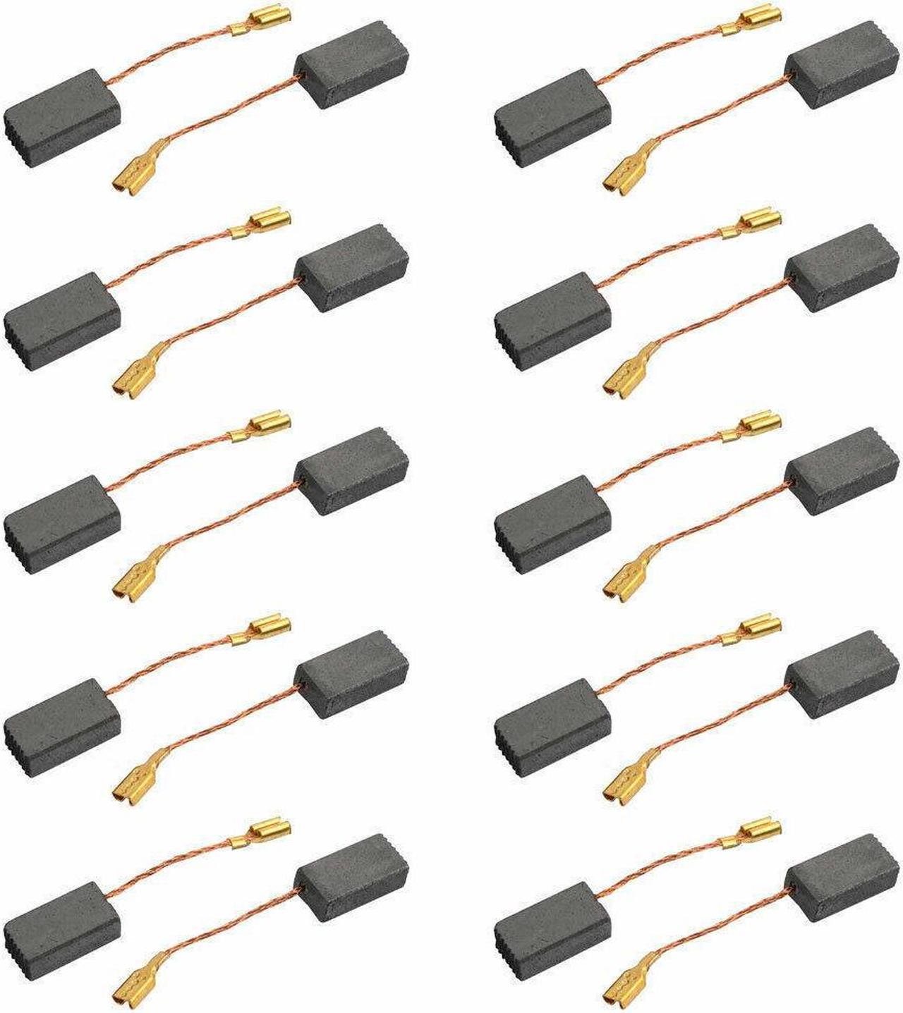 10Pairs 15x7.8x4.7mm Carbon Brushes Power Tool for Electric Hammer Drill MotorK