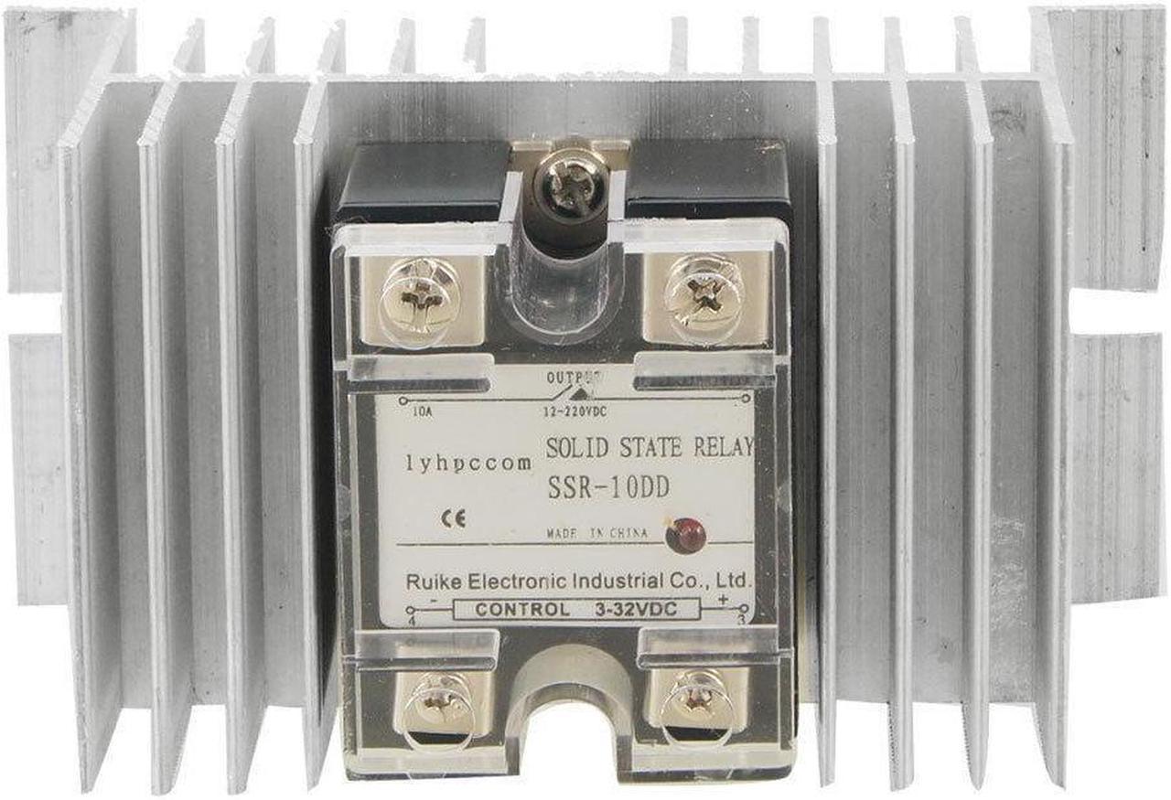 SSR-10DD 10A DC-DC Single Phase Solid State Relay + Heat SinkKd