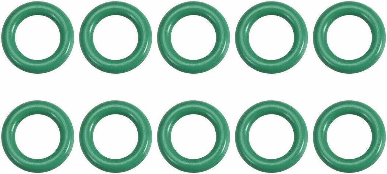 Fluorine Rubber O Rings 9.5mm OD 5.7mm ID 1.9mm Width Seal Gasket Green 10PcsKD