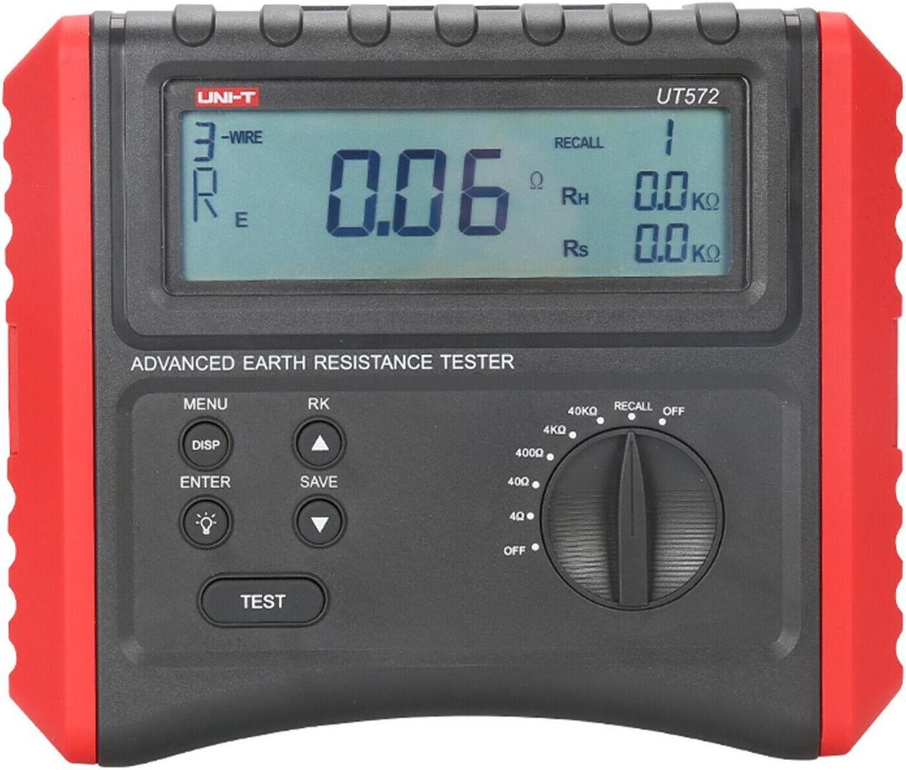 UNI-T UT572 Smart Earth Ground Resistance Testers with Low Battery IndicationKD