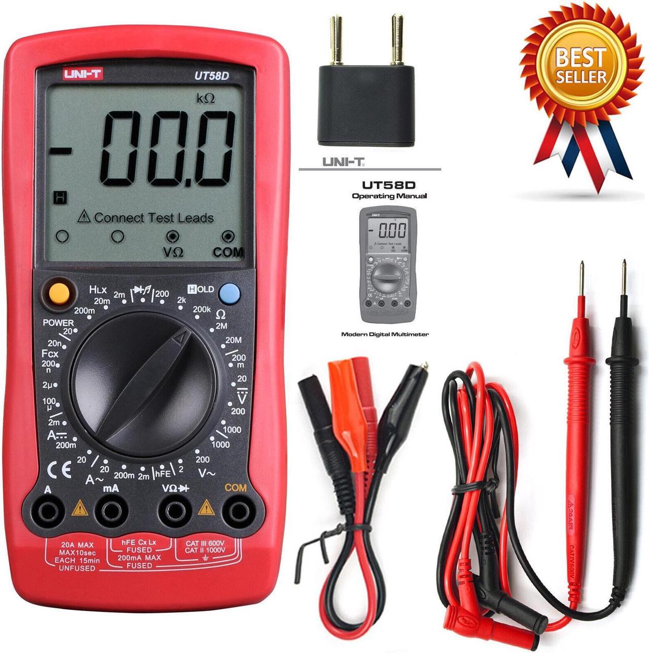 UNI-T UT58D DMM AC/DC Modern Digital Multimeters Large LCD Kd