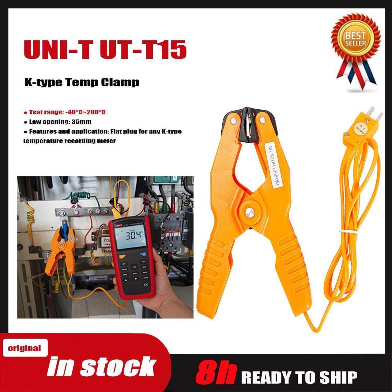 UNI-T UT-T15 K Type Temperature Pipe Clamp Thermocouple Clip For UT320A UT320DK