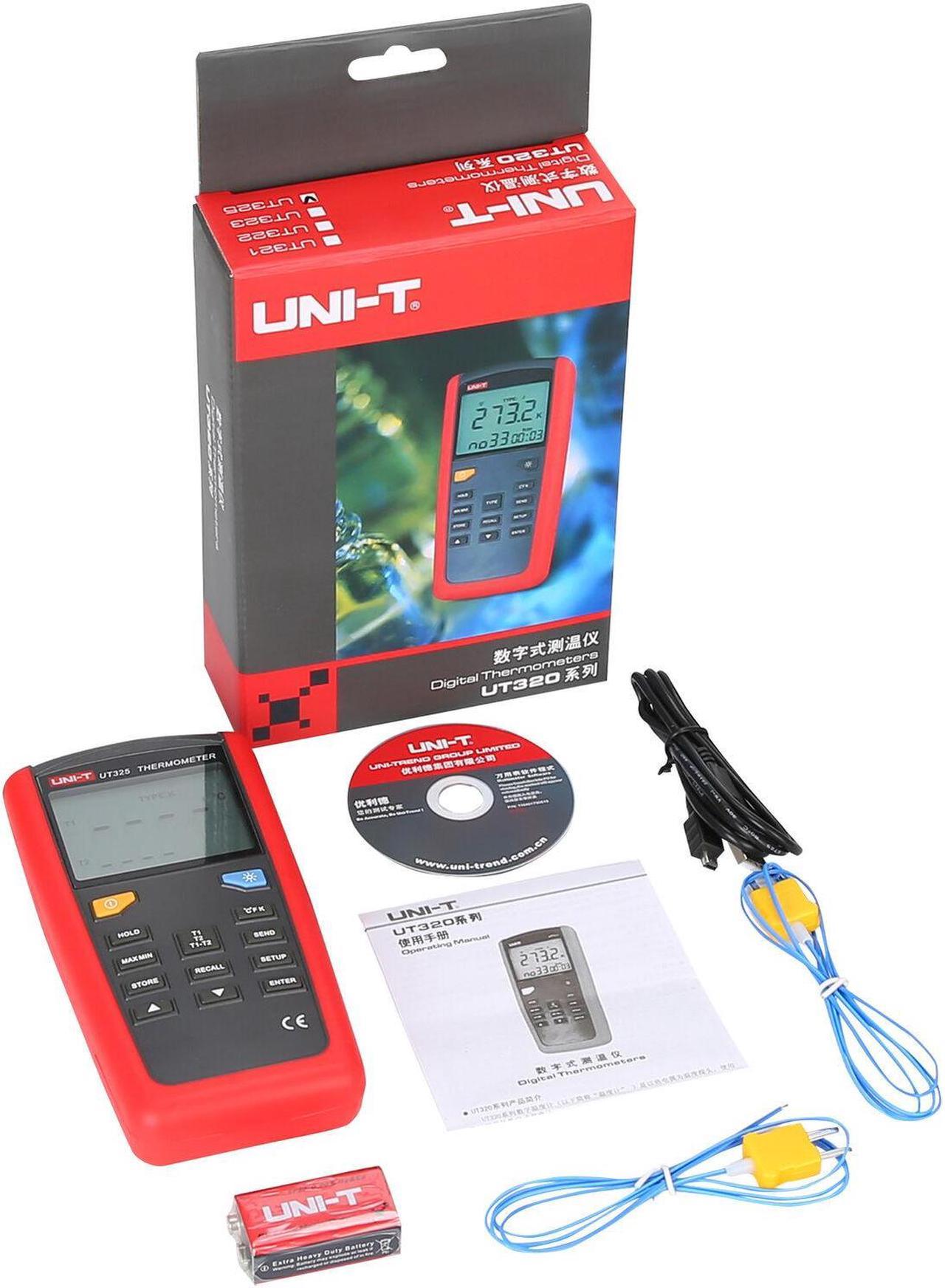 UNI-T UT325 Contact Type Termometers Range -200~1375 USB Interface Industrial K