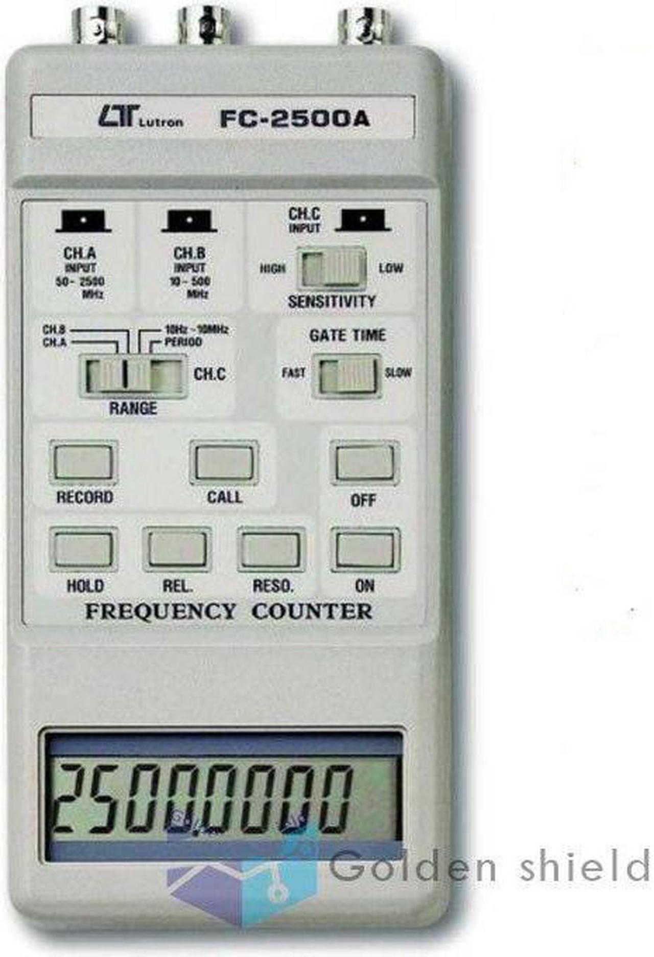 LutronFC-2500A Frequency Counter(2500/100/10MHz)2.5GHz MeterTesterMeasurementKd