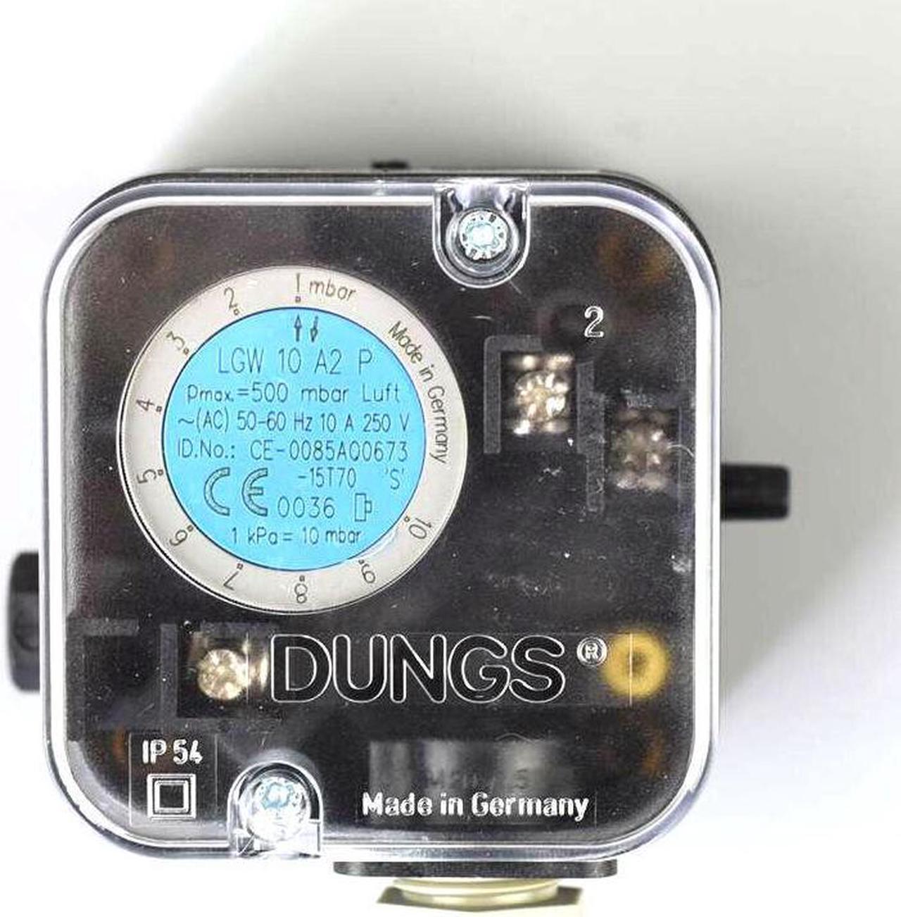 DUNGS LGW10A2P Air Pressure Switch with Test Button For Burner NewKD