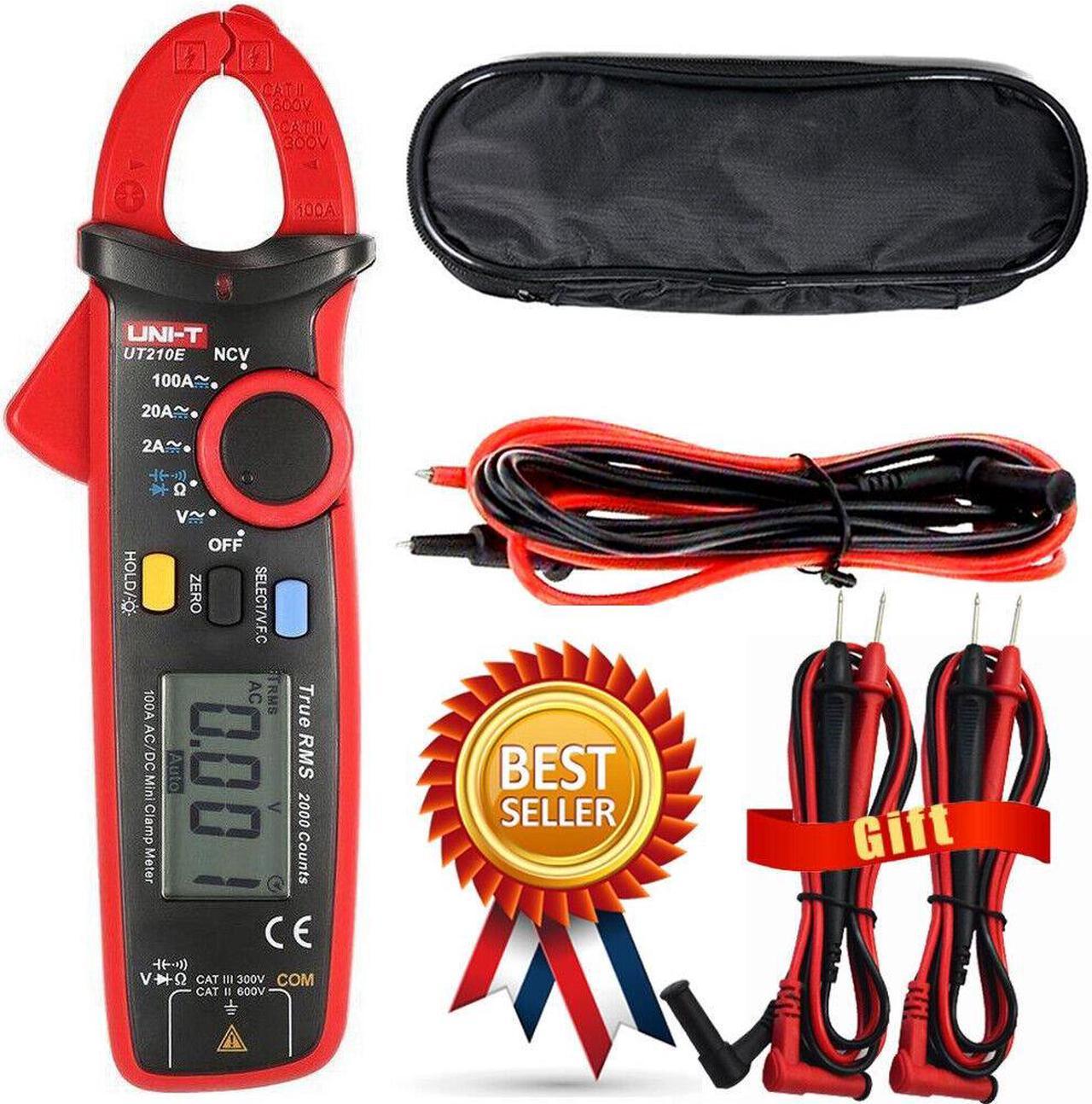 UNI-T UT210E Clamp Meter Digital Multimeter Handheld RMS AC/DC Mini Resistan Kd