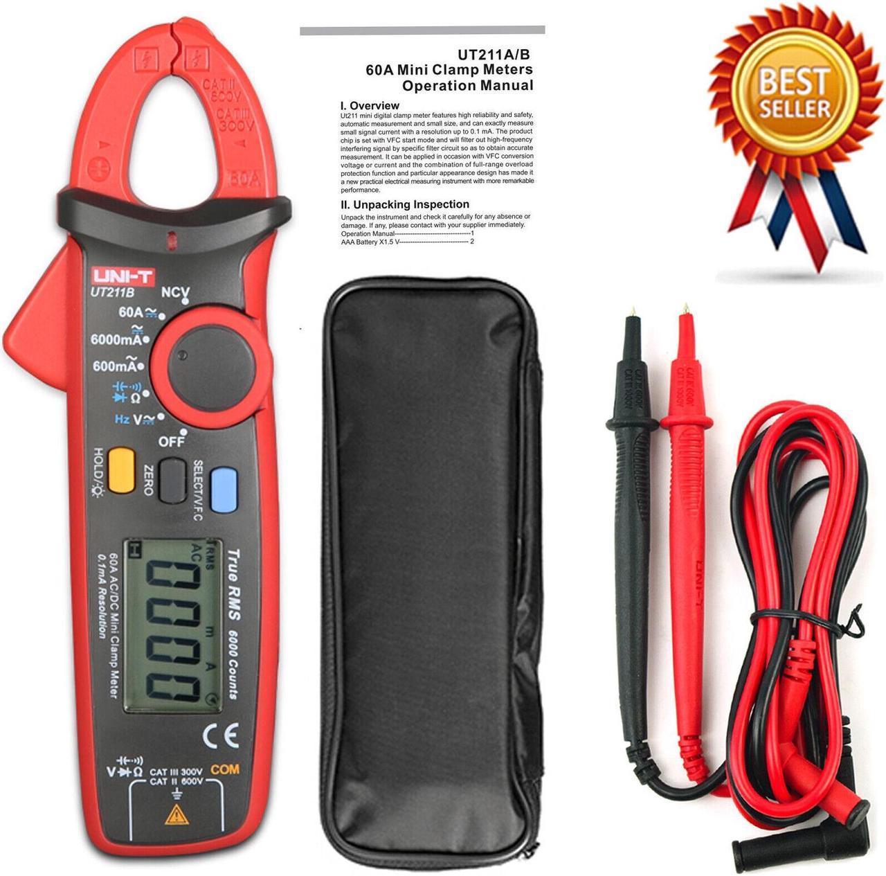 UNI-T UT211B Handheld True RMS Digital Clamp Meters V.F.C. NCV Test Zero ModeKd