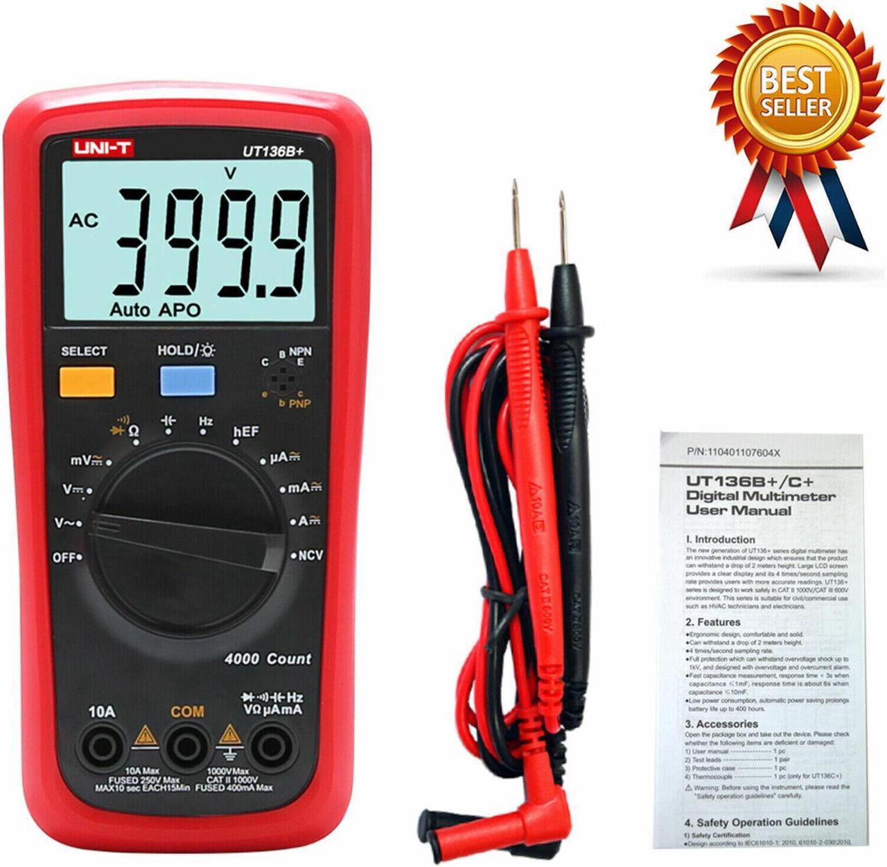 UNI-T UT136B+ Digital Multimeter Long Battery Service Life NCV TesterKd