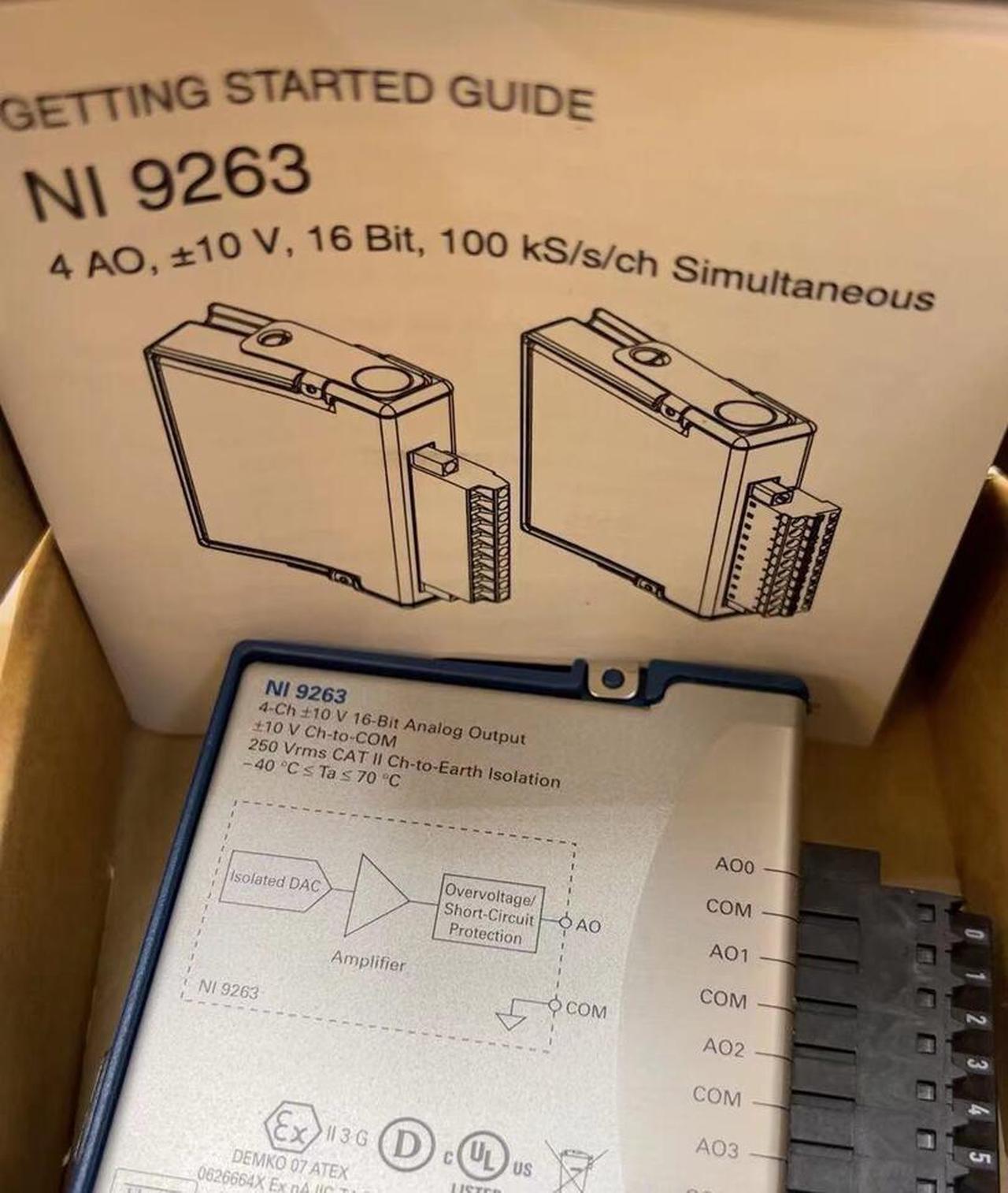 1pcs New National Instruments NI 9263 cDAQ Analog Output Module 779012-01