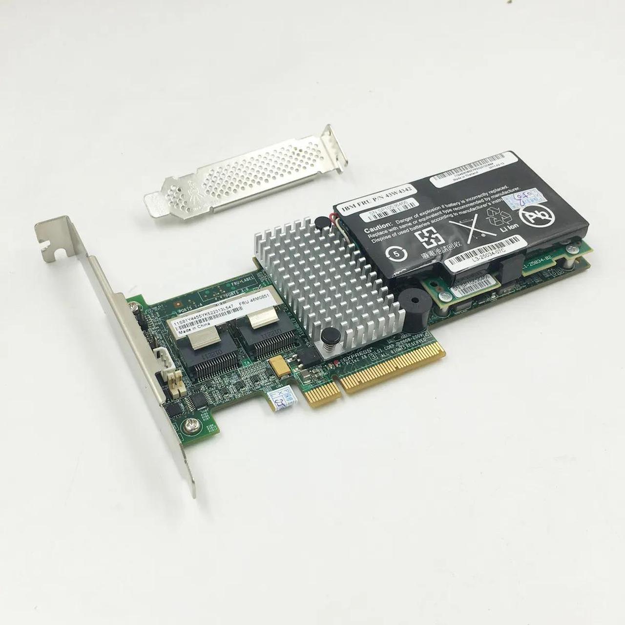 New LSI 9260-8i 512MB SAS SATA 8-Port PCI-E 6Gb RAID Controller Card + Battery