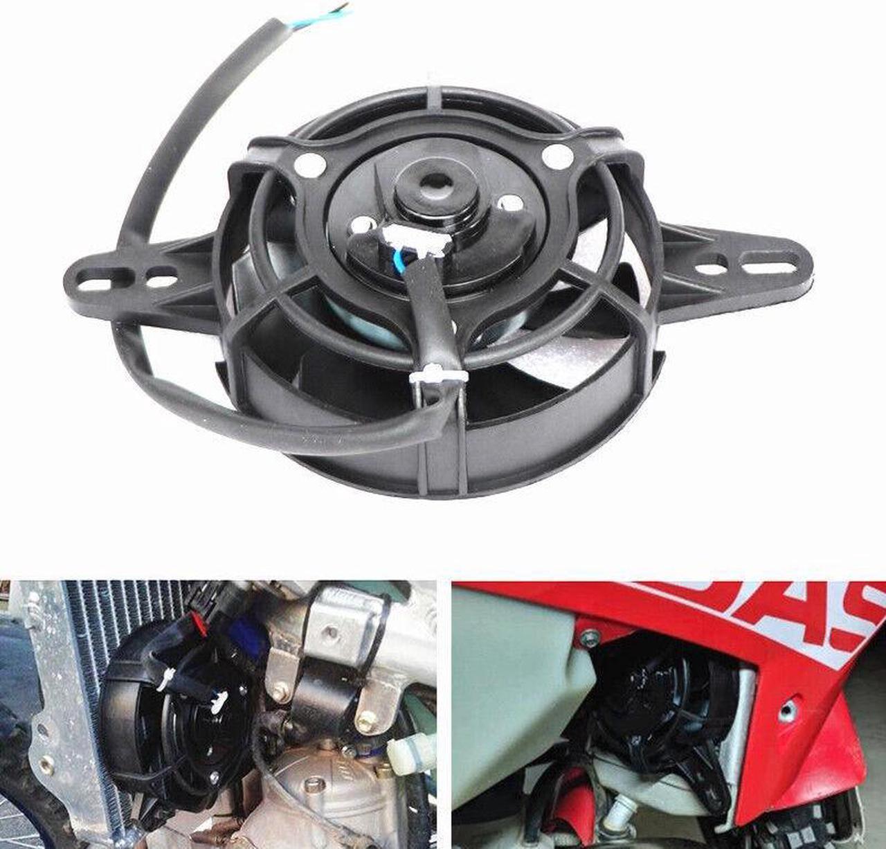 Universal Motorcycle Radiator Cooling Fan Oil Cooler Water Cooler Electric Fan