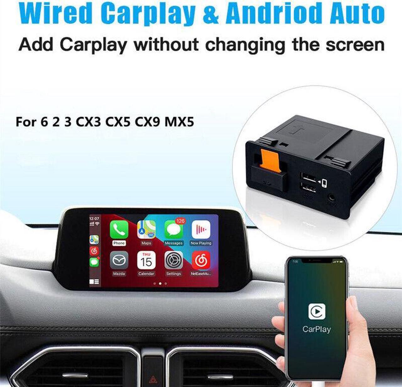 Car USB Wireless Adapter For Mazda 6 2 3 CX3 CX5 CX9 MX5 CarPlay Android Auto