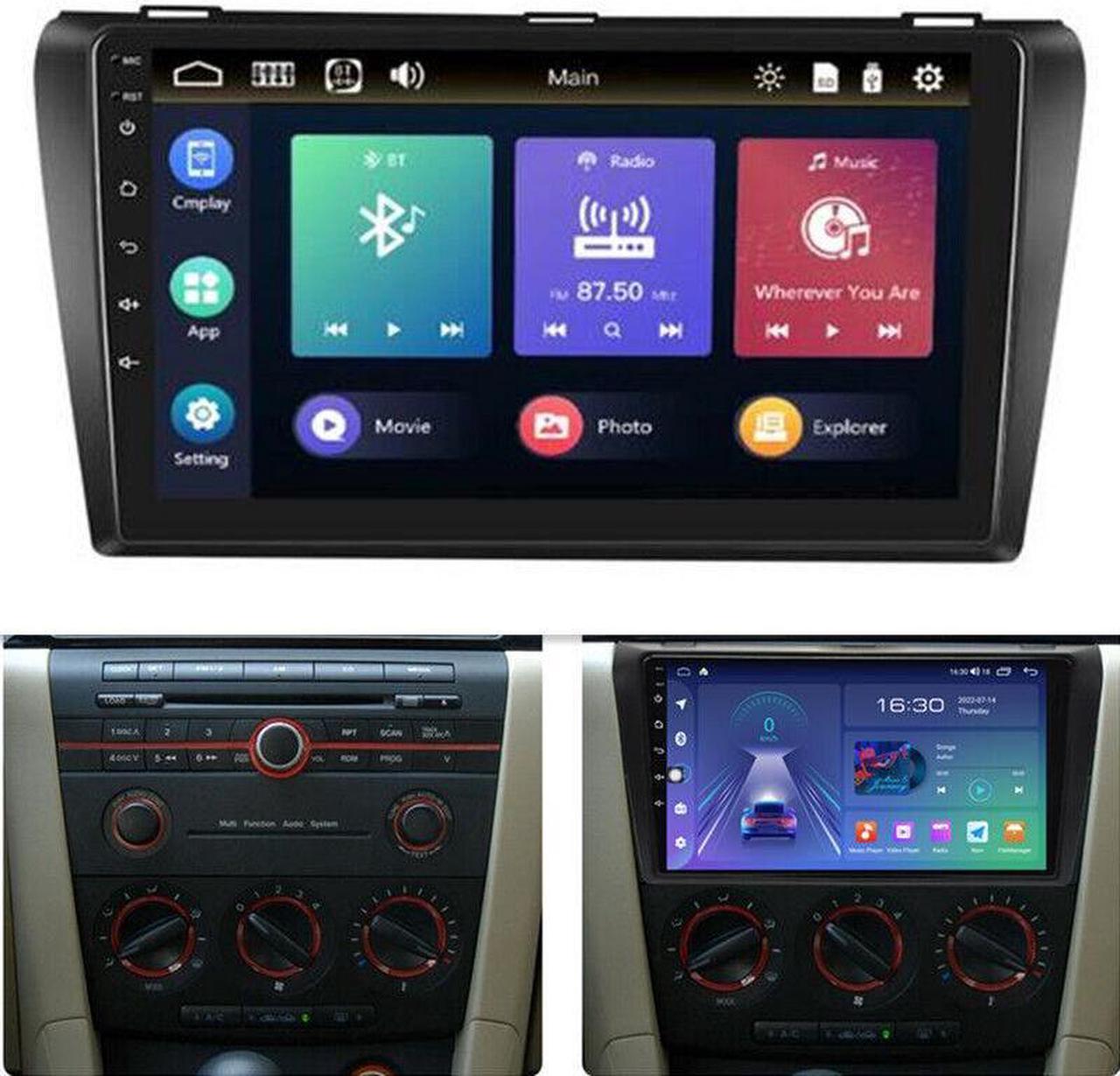 For Mazda 3 2004-2009 9inch WIFI Android Radio GPS Navigation Multimedia Player