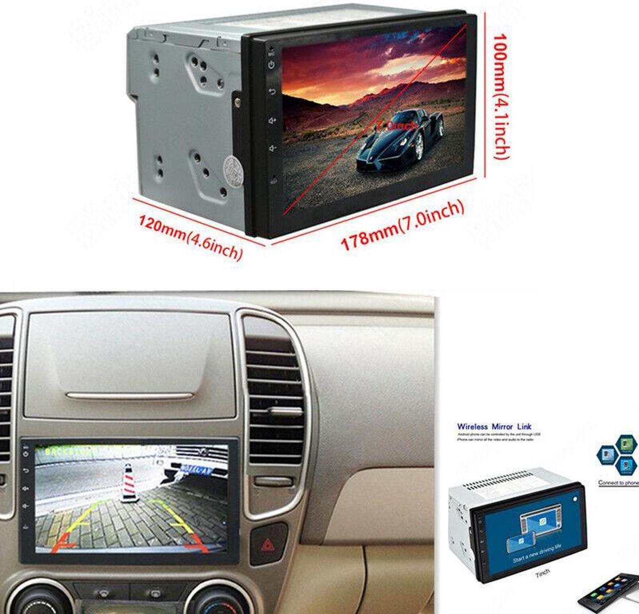 Car WiFi Multimedia Radio 7" 2Din Android 8.1 GPS Navi Stereo player Navigation