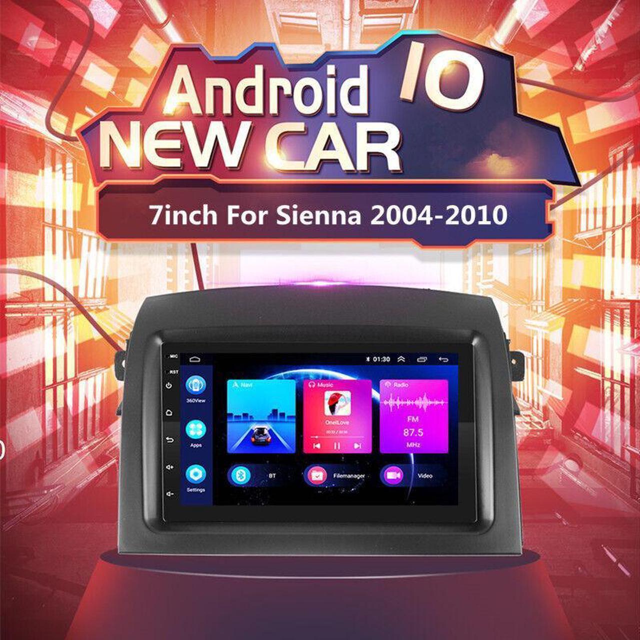 Android 10 Car Multimedia Player For Sienna 7in Stereo 2004-2010 Radio GPS Navi