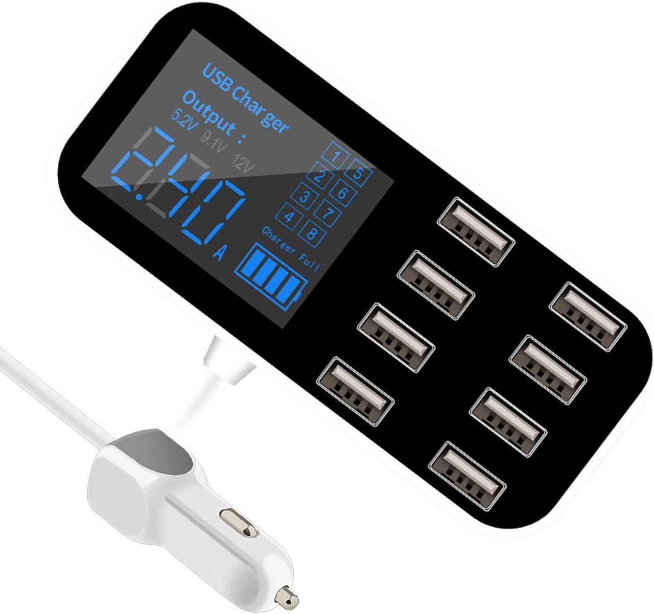 Multi USB 8-Port Fast Desktop Hub Car Charger Charging Station Quick Charge T1T8