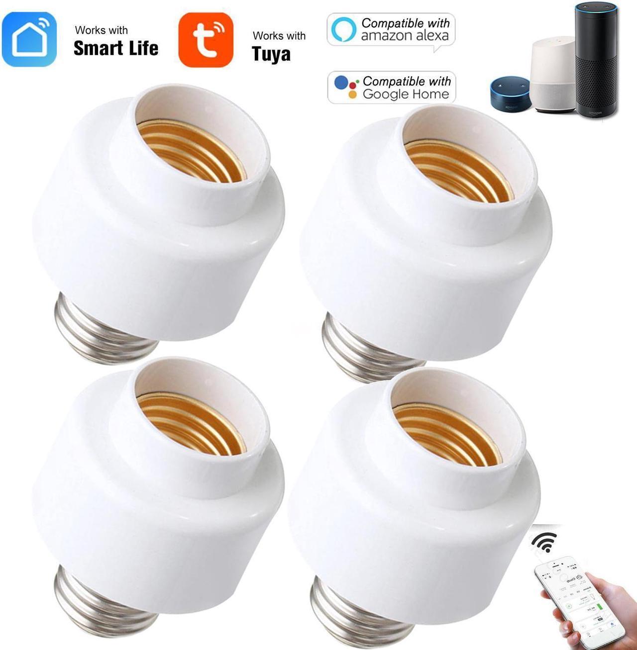 LOT Wireless WiFi Smart Light Bulb Holder Socket Slampher Remote Control G2F1