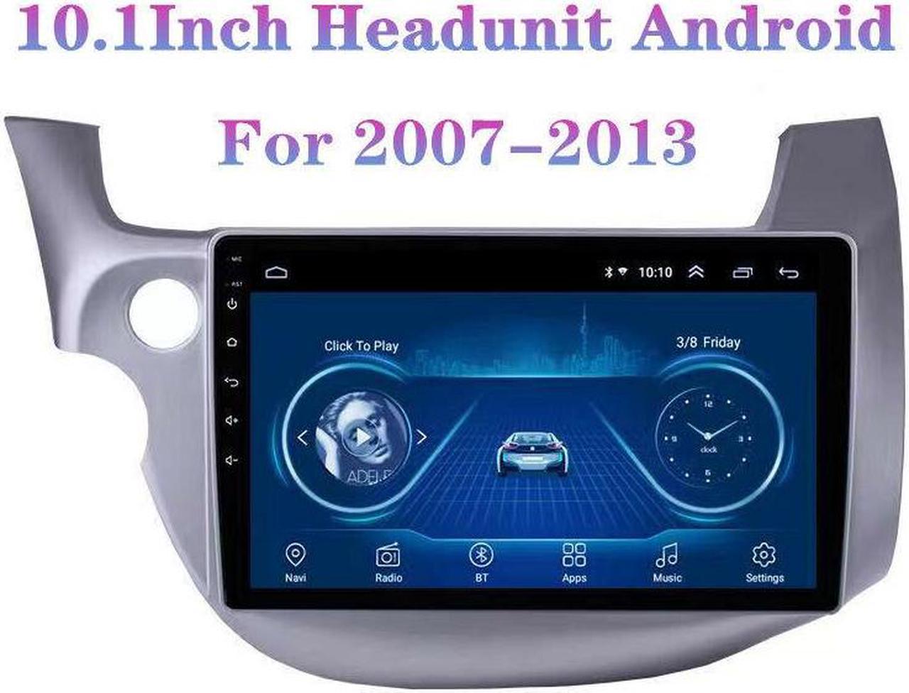 Android 2Din Car Radio GPS Navigation Multimedia Video Player For FIT JAZZ 07-13