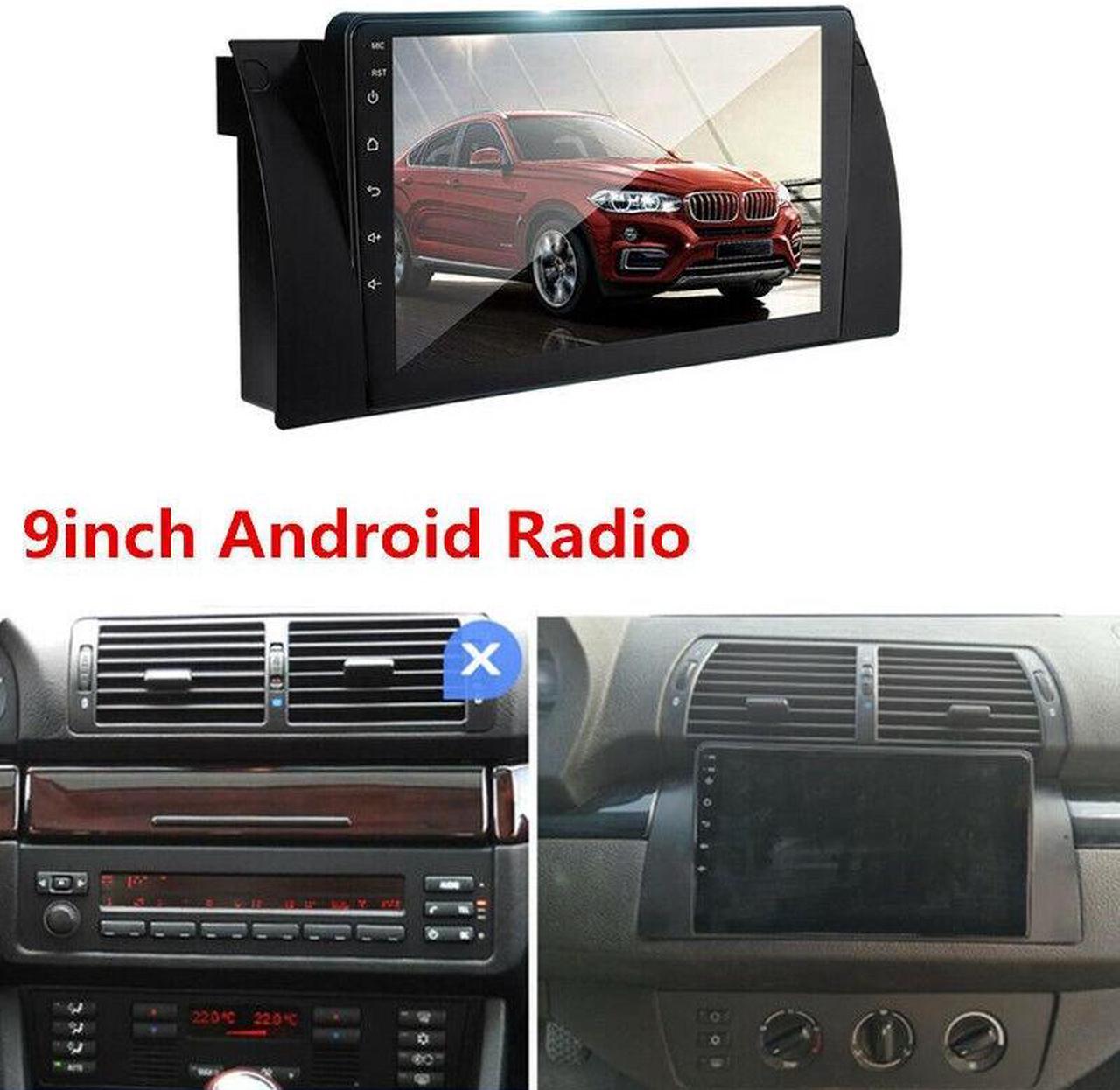 9in Car Wifi Android Multimedia Stereo Radio GPS Navigation 2+16G For E39 E53 X5