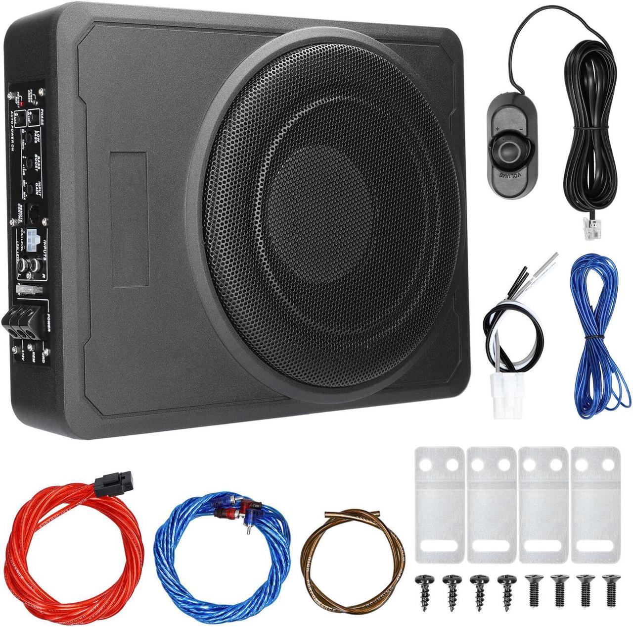 10 Inch Under Seat Active Powered Car Subwoofer, Built-in Amplifier 600W M0G2