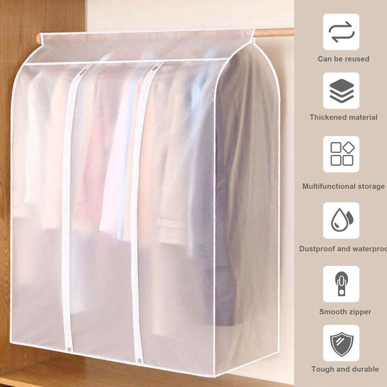 Clothes Garment Dust Cover Storage Protector Dress Wardrobe Coat Hanger Bag N6H5