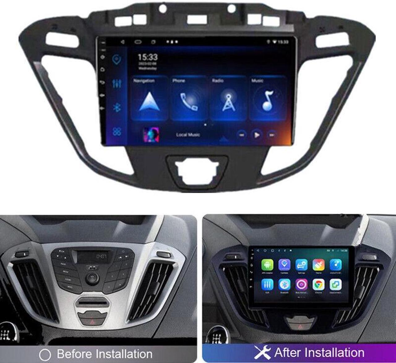 Car Multimedia Player Android 10.0 GPS Navigation For Ford Transit Tourneo13-18