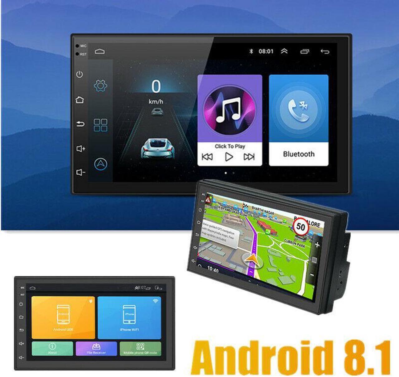 Car Stereo 2 Din Radio Android 8.0 GPS Navigation Touchscreen Audio Stereo USB