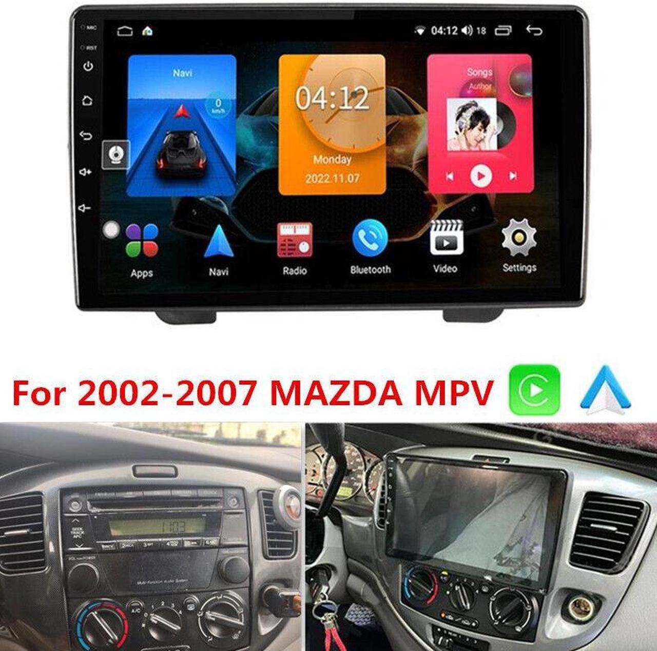 9Inch Android Radio GPS Multimedia navigation For Mazda MPV Premacy 2002-2007