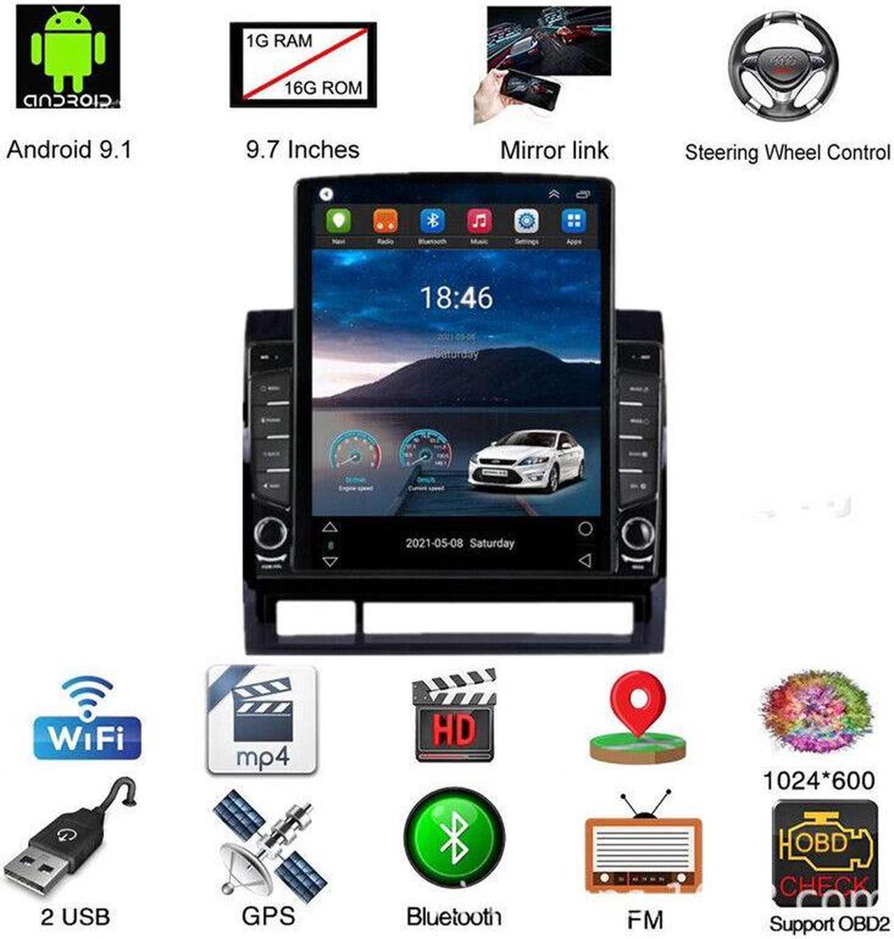 9.7" For TACOMA&HILUX Android WiFi Car Radio Stereo Multimedia Player GPS Navi