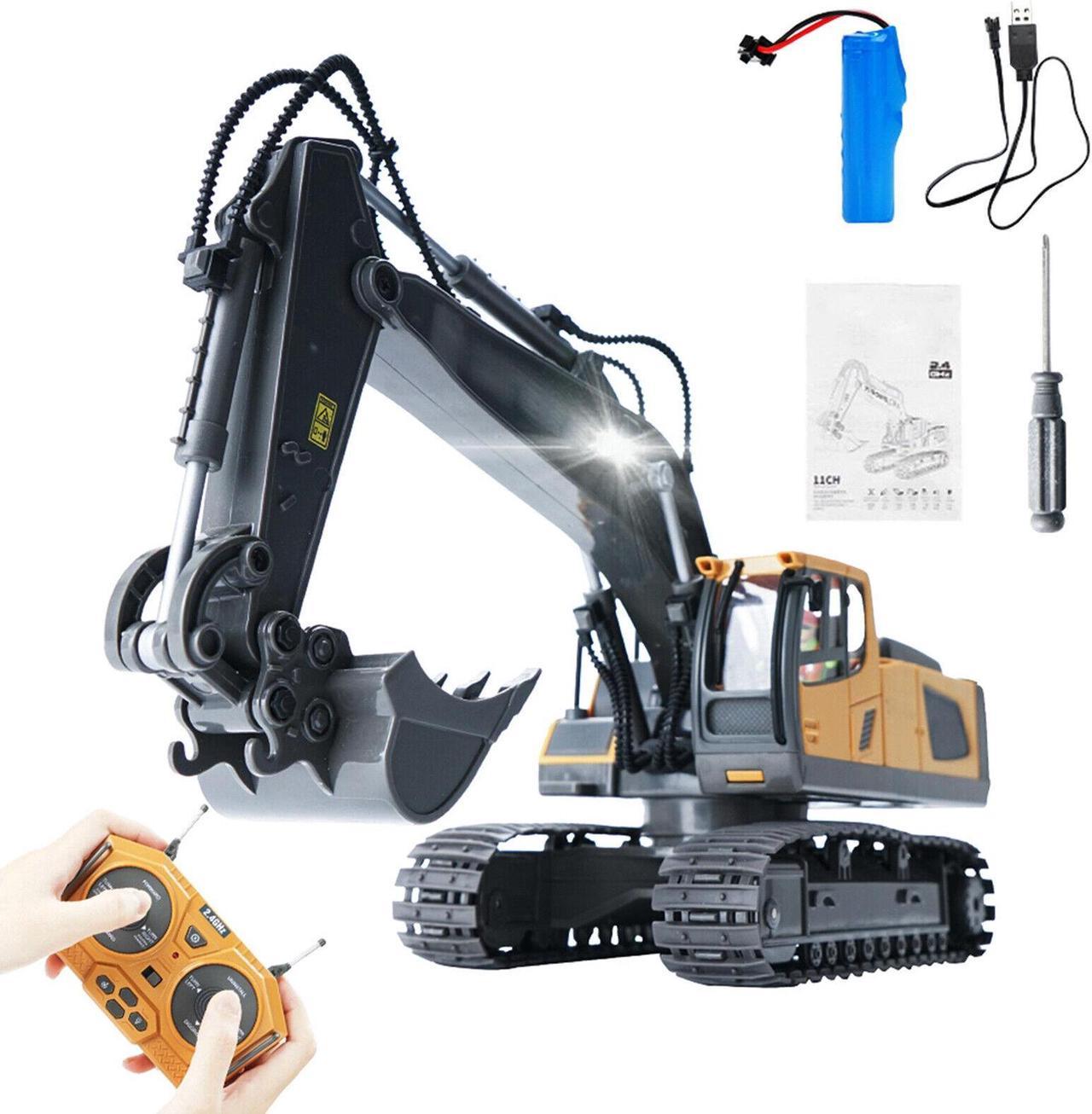 Remote Control Excavator Construction Toys for Boys RC Excavator 1/20 11CH L3L1