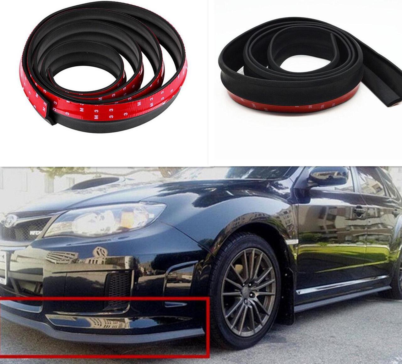 2.5M Car Front Bumper Spoiler Lip Splitter Chin Protector Rubber Pad