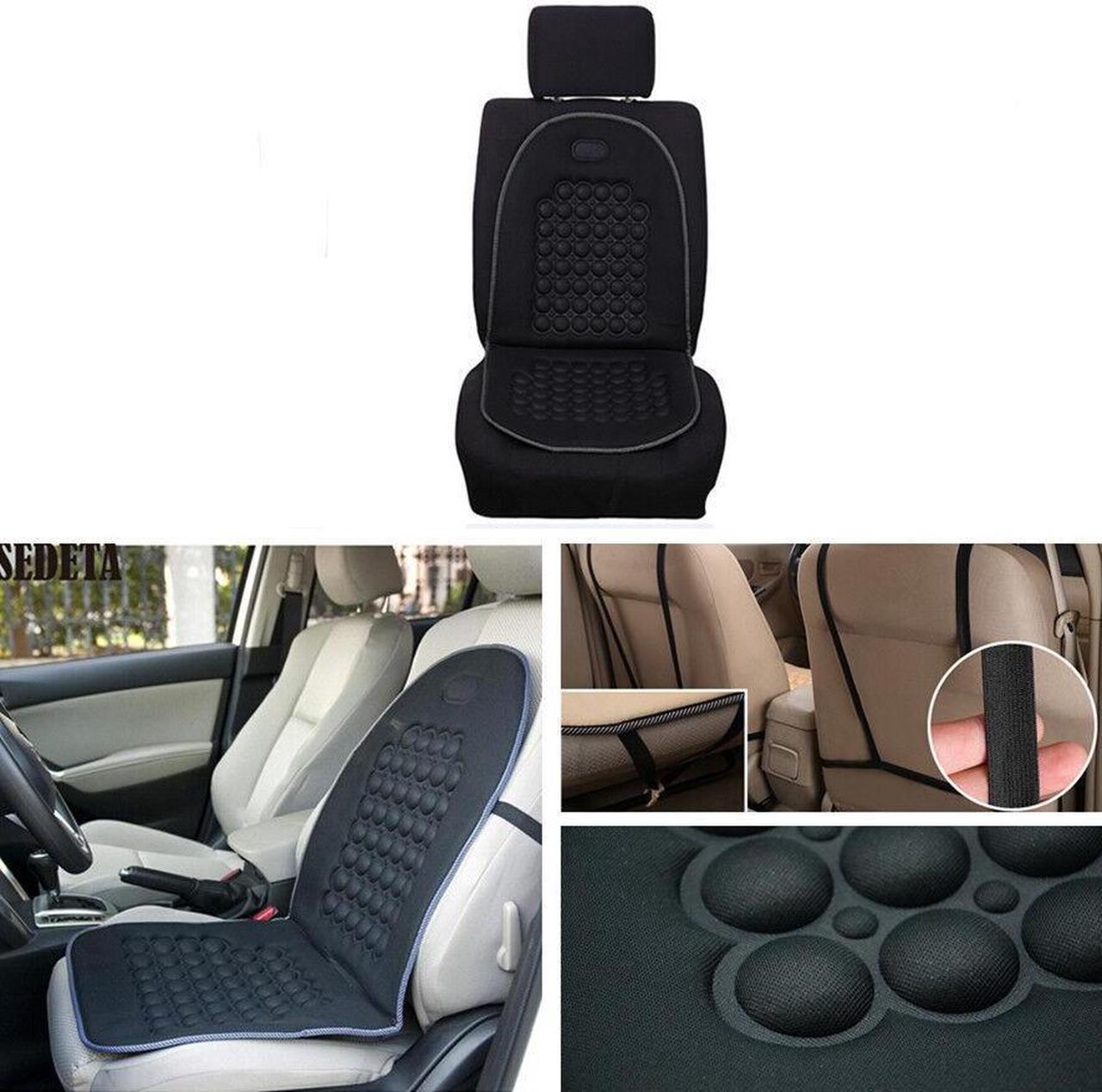 1 Pcs Car Seat Cover Black Pad Magnetic Beads Bubble Foam Chair Padded Massage