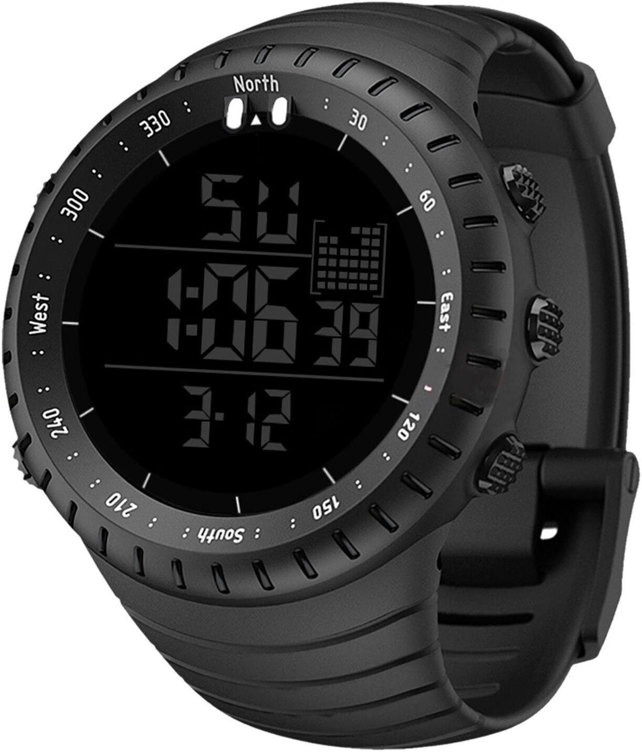 Mens Digital Watch SENORS Sport Watch Outdoor Waterproof Digital Watches O5Y7