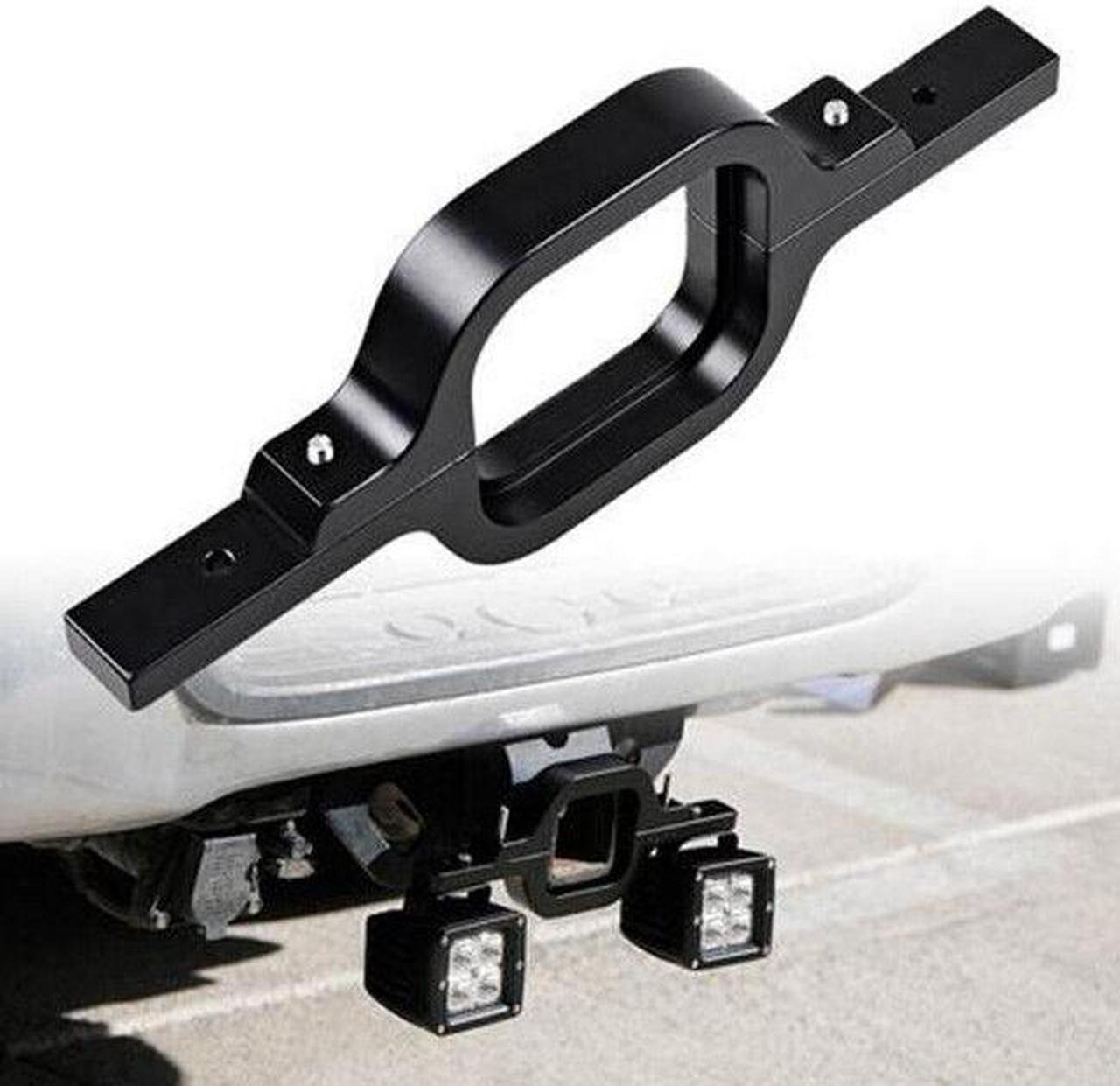 Car Offroad Tow Hitch Mount Bracket Dual LED Holder Back-up Reverse Search Light