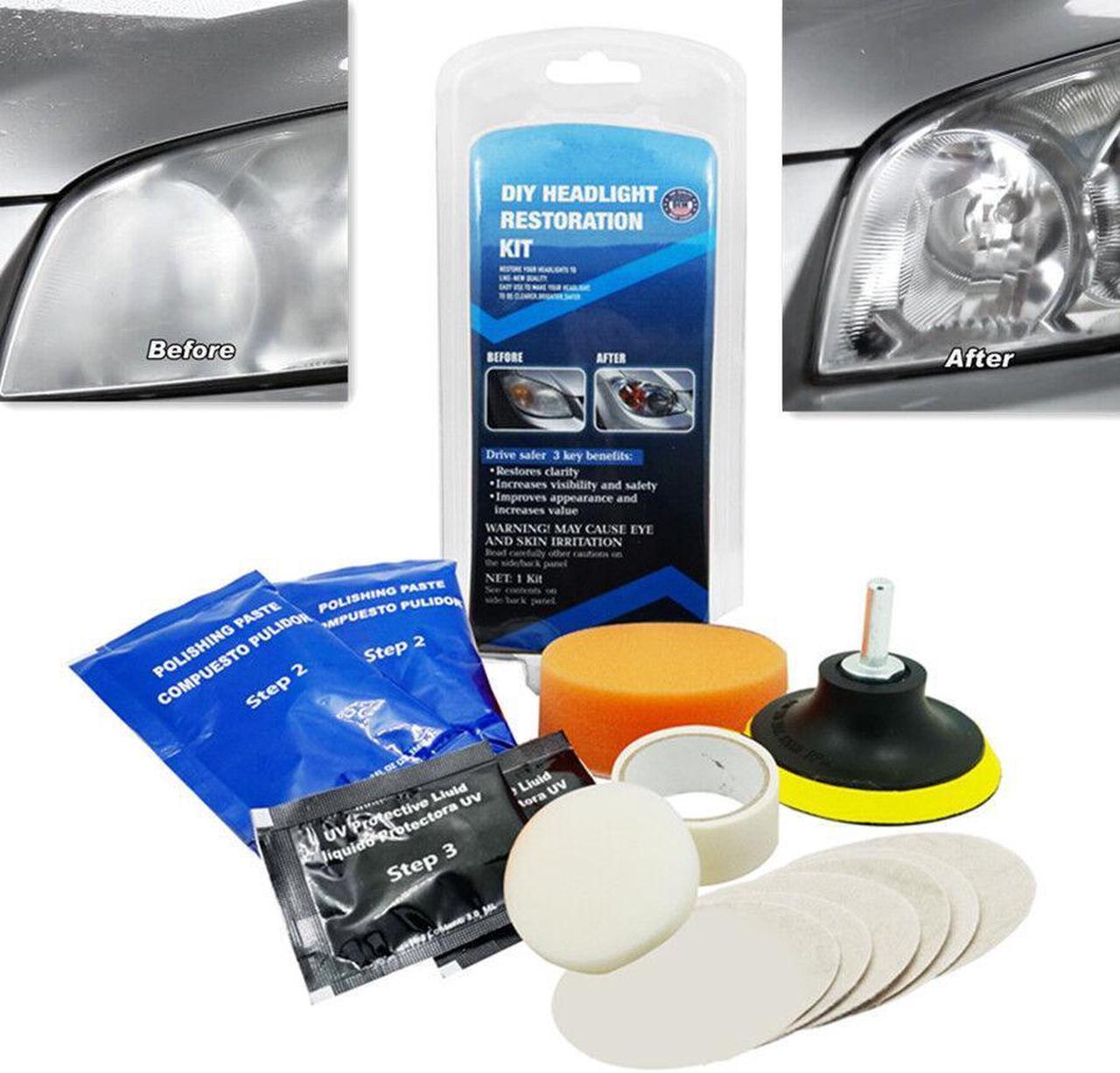 Car SUV Headlight Light Lens Restoration Repair Headlamp Cleaner Polisher Tool