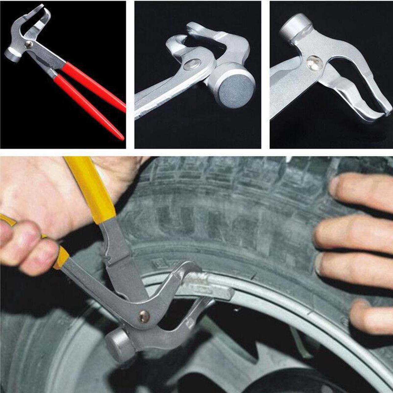 Universal Car Wheel Weight Plier Balancer Clip Weight Remover Plier Hammer Tool