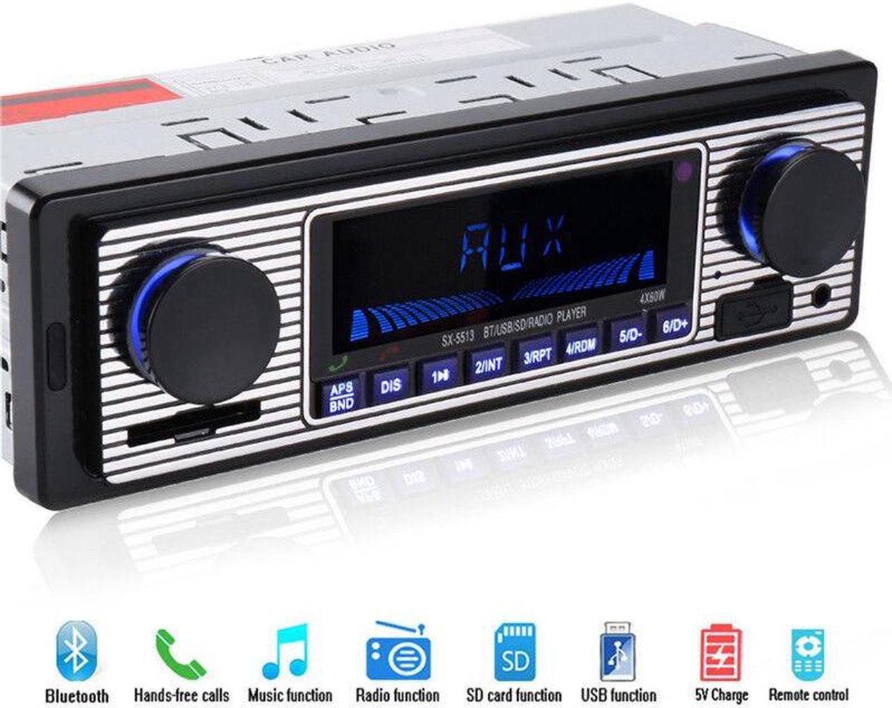 Bluetooth Handfree Car In-Dash Radio MP3 Player Stereo FM USB AUX 1Din 4-Channel