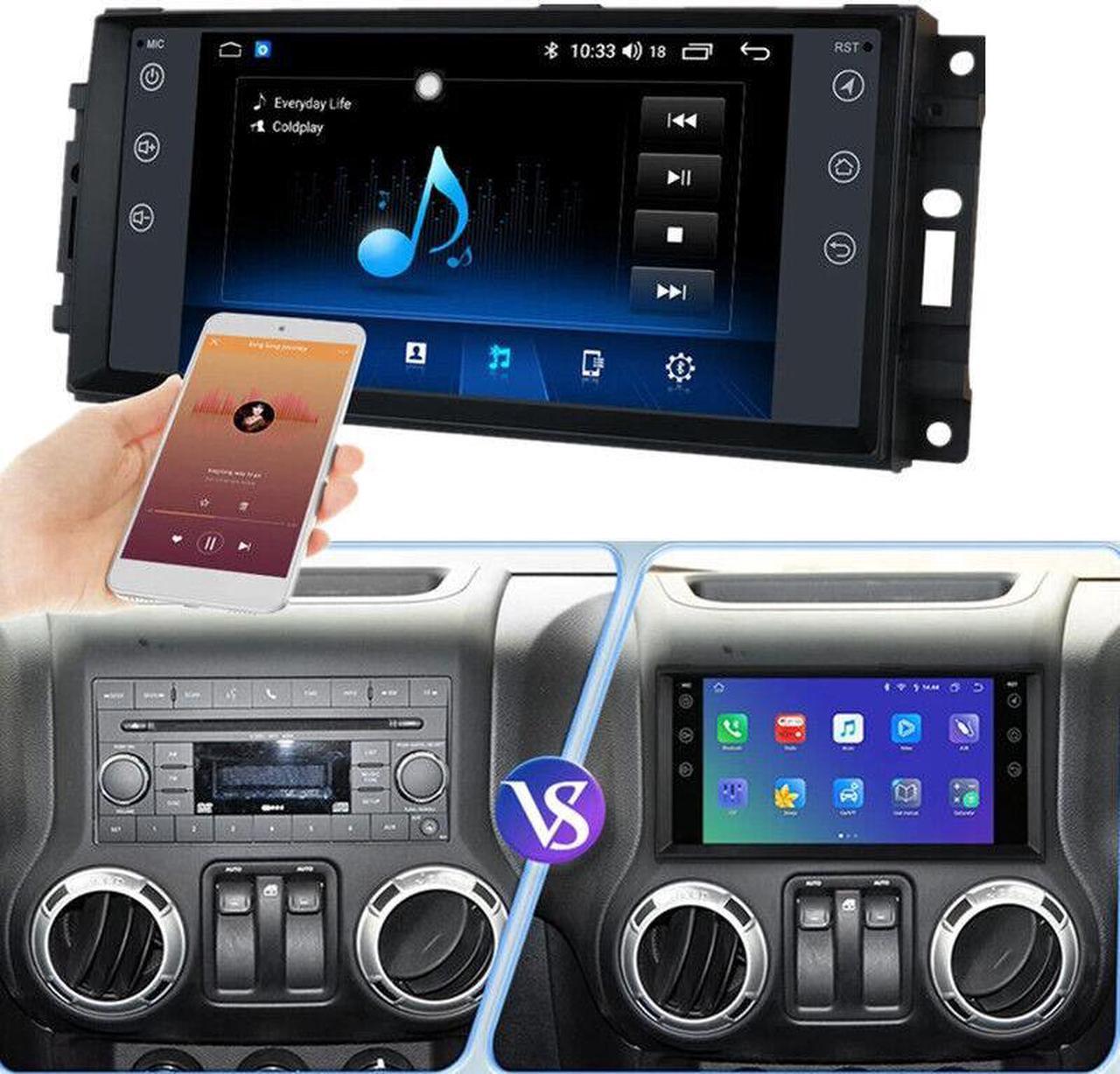 Android 7inch Car Radio GPS NAVI For Jeep Cherokee Stereo Dodge Chrysler Carplay