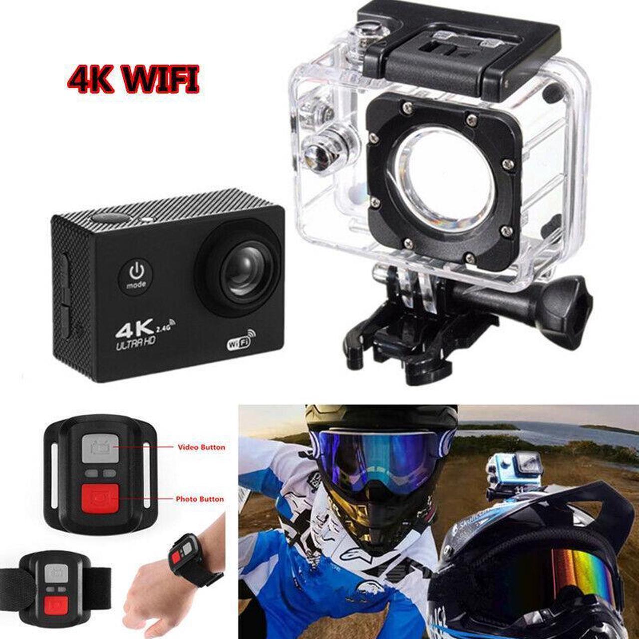 2.0" Screen Camera Full 4K WIFI Motobike ATV Helmet Waterproof Sports DV Video