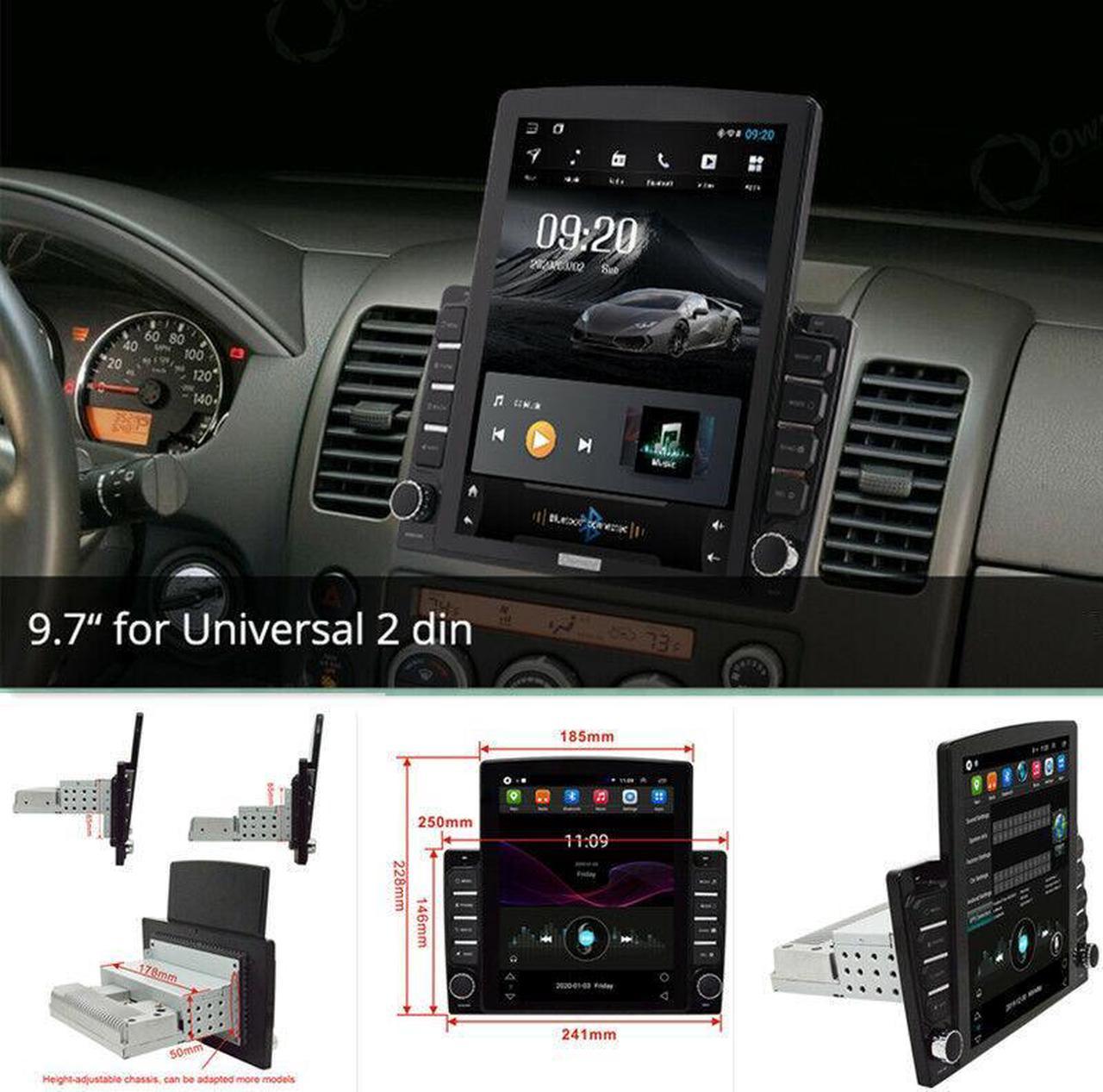 Android Radio GPS Navigation Video Player Autoradio 9.7" Vertical Screen