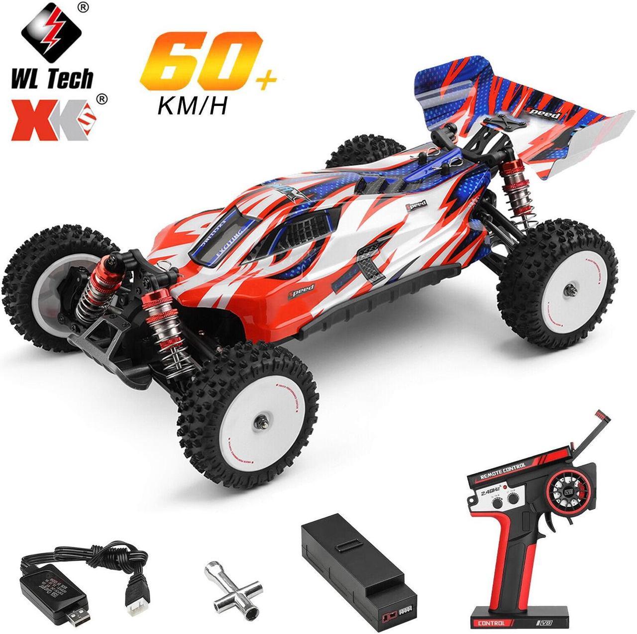 WLtoys RC Raing Car 1/12 60KM/H 2.4G 4WD Brushless RC Off Road Car for Kids K4Y7