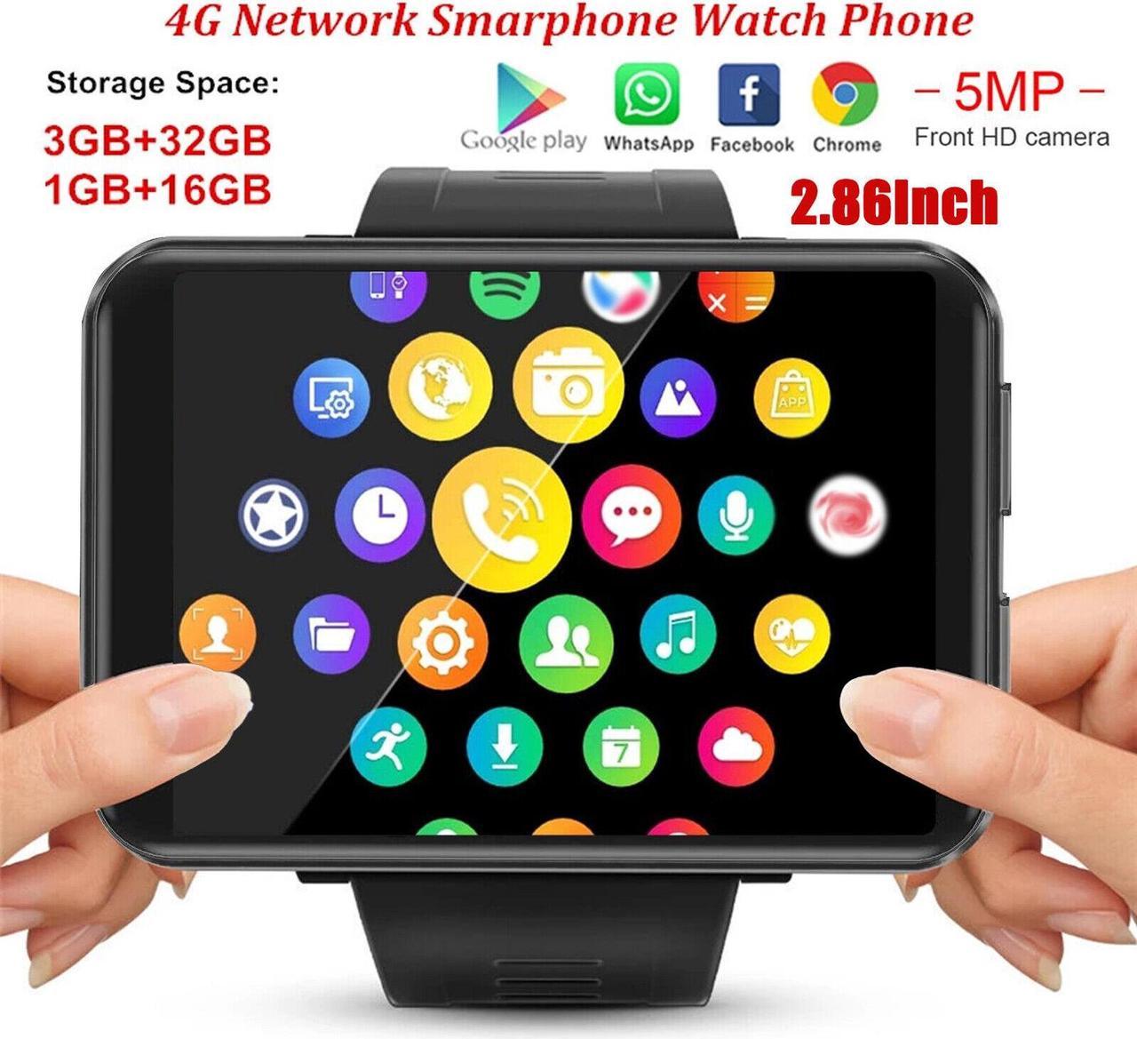 Andriod Smart Watch, GPS Android Smartwatch, 4G LTE with 2.86" Touch Screen K6P1