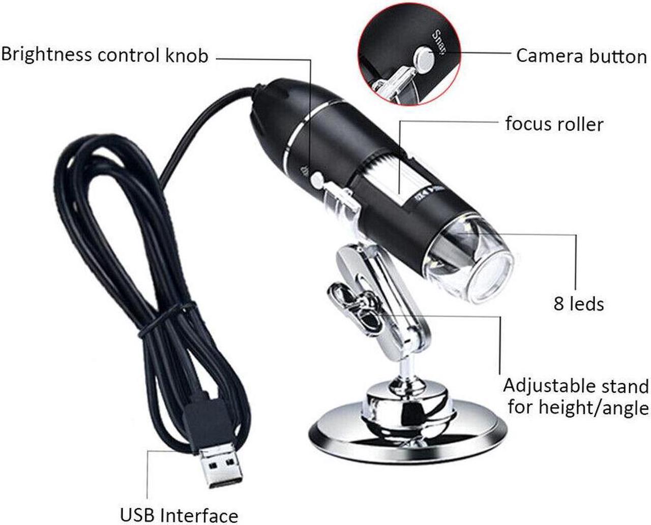 1600X USB Digital Microscope for Electronic Accessories Coin Inspection S8E9