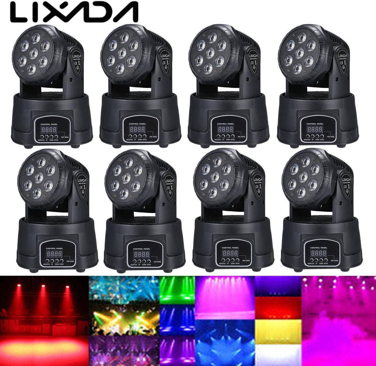 Lots 70W Stage Lights DMX512 Moving Head RGBW Light for DJ Club Disco Party E7F3