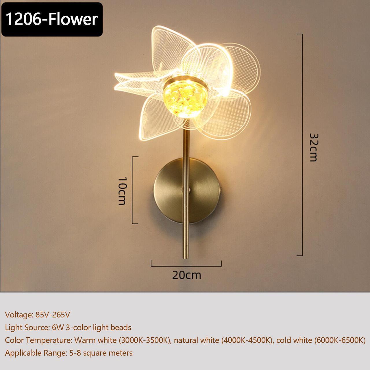 Vintage Wall Sconces Flower Wall Home Interior Wall for Living J9T0