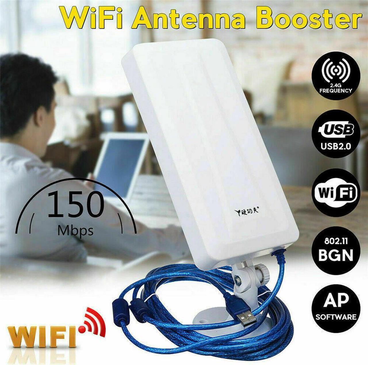 150Mbps WiFi Repeater Range Extender Signal Booster Built-in High Gain Antenna